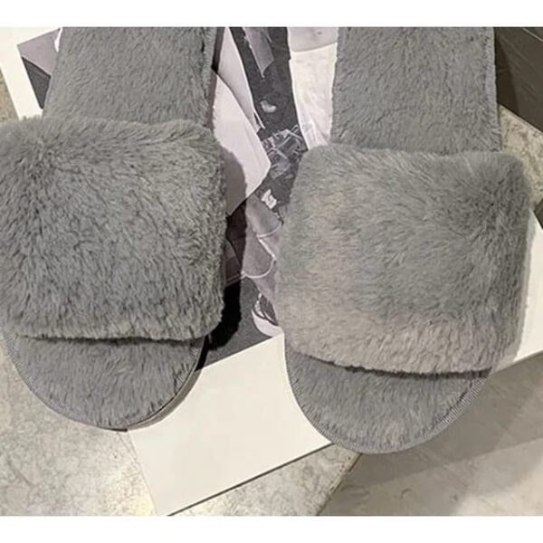 Indoor Plush Warm Fur Slippers For Women - Image 3